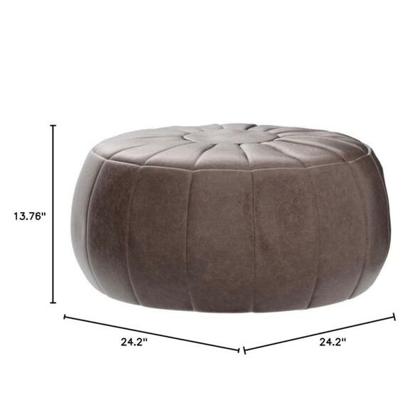 ROTOT Decorative Pouf, Ottoman, Bean Bag Chair,Foot Rest, Storage Unstuffed - Picture 4 of 8